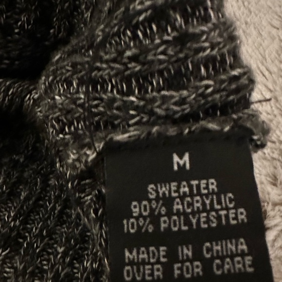 Alyx Heather Gray Asymmetrical Sweater Dress with Silver Buckle - Picture 2 of 9